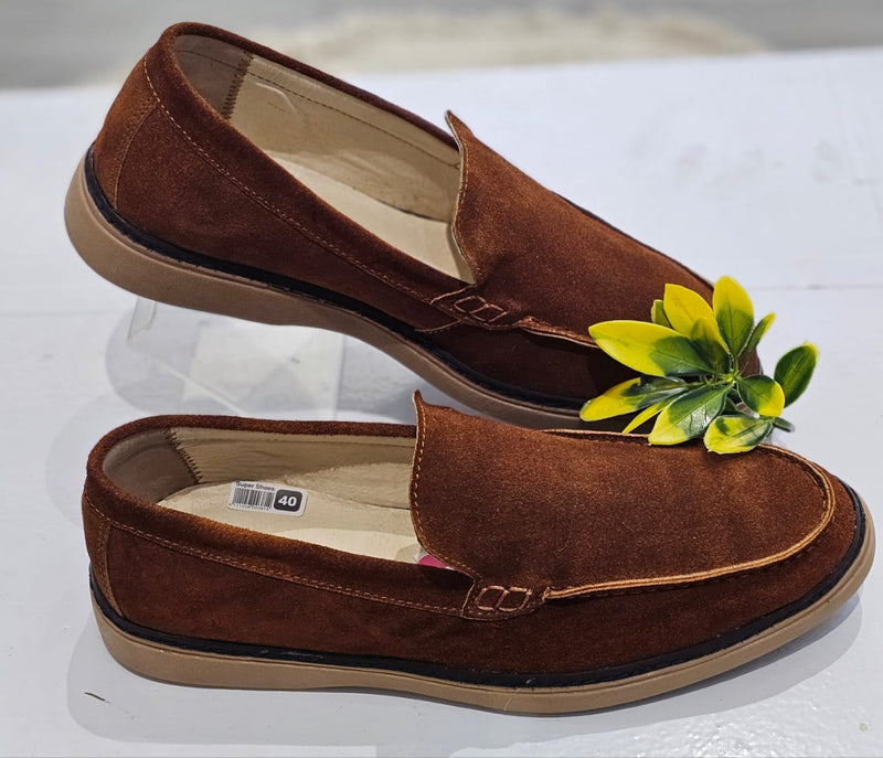 Mocassin NV Daim Marron