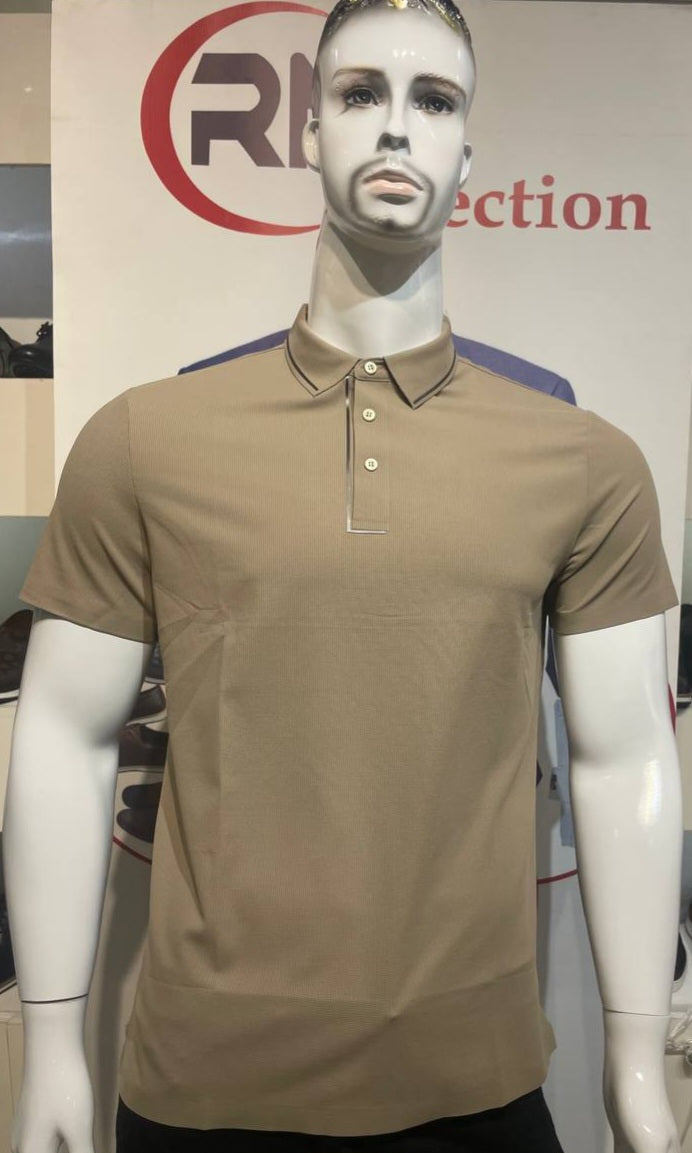 Polo Soie Glacèe Marron