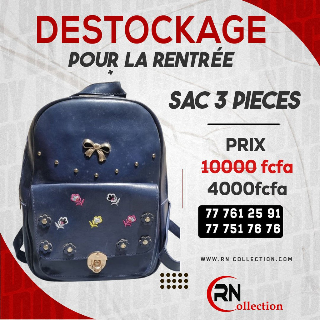 Sac fille 3pcs