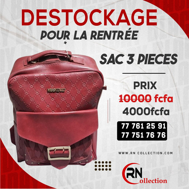 Sac fille 3pcs