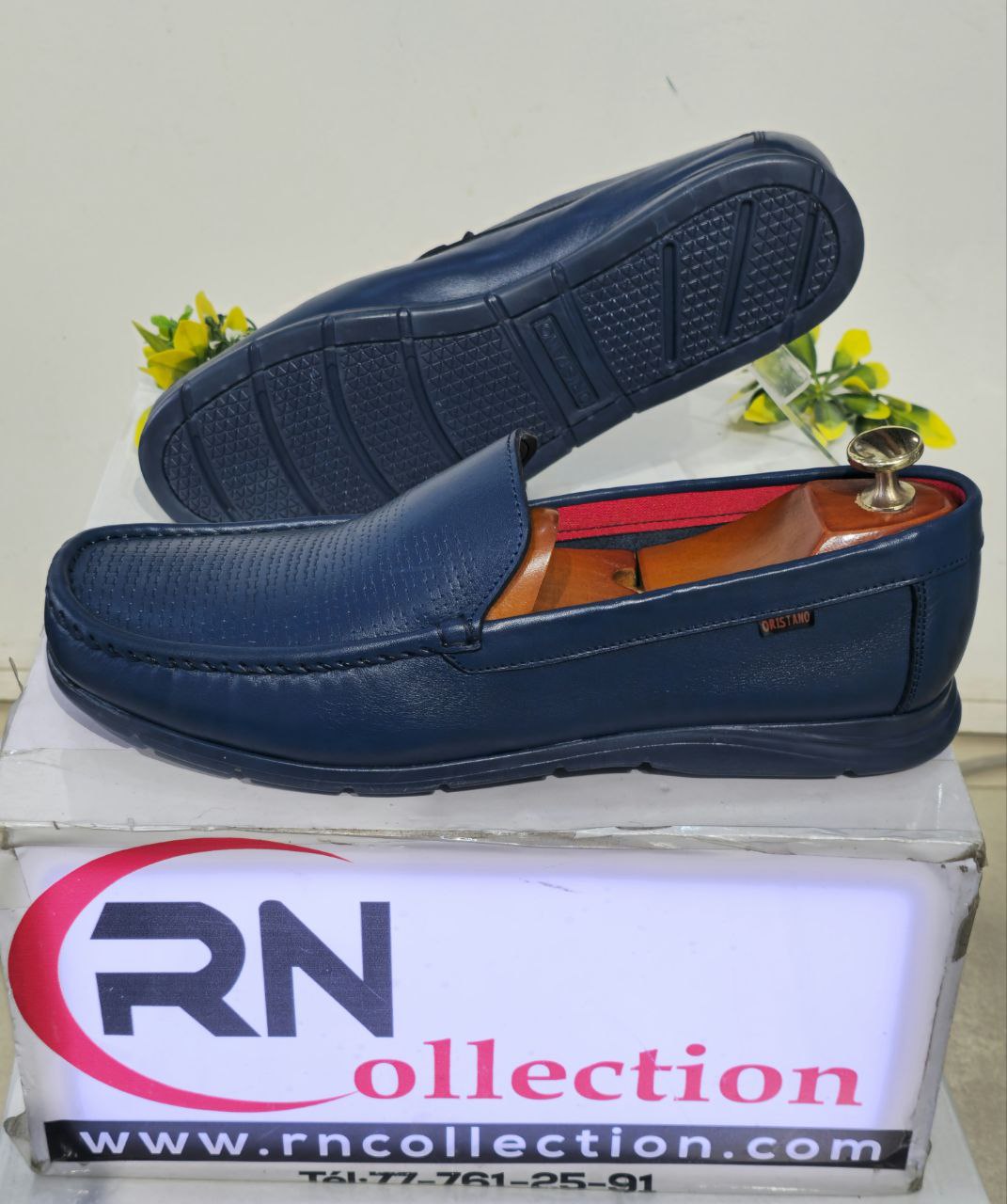 Mocassin  R100 Bleu