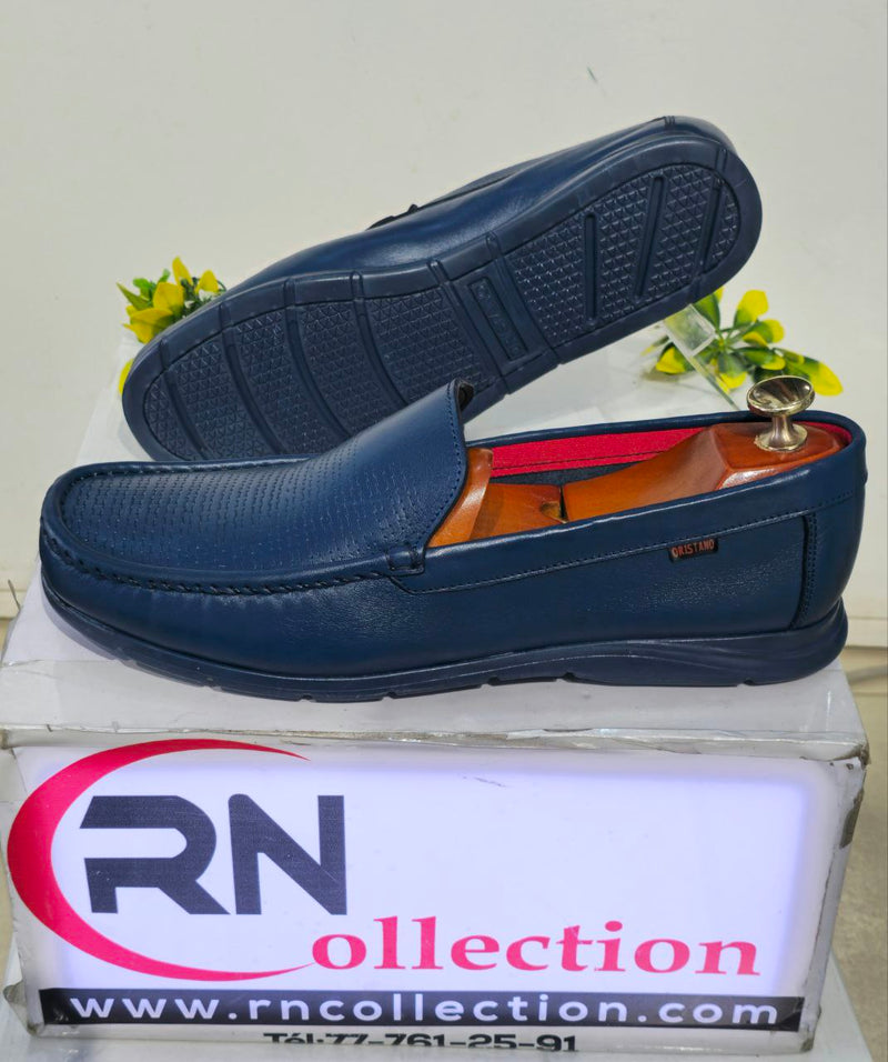 Mocassin  R100 Bleu