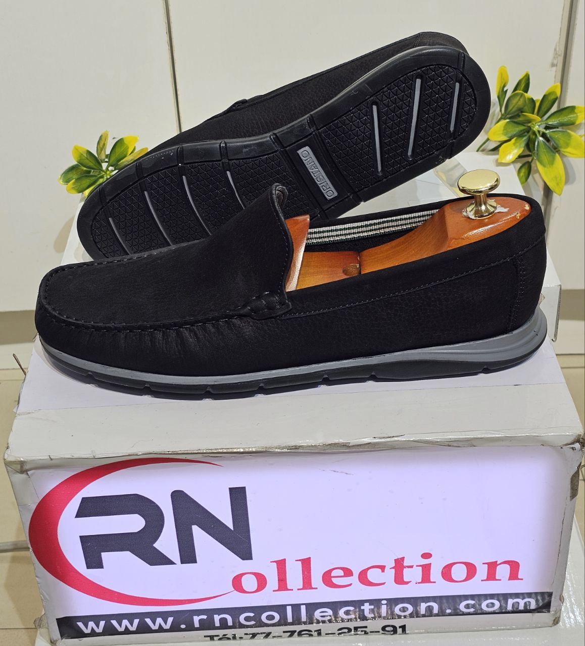 Mocassin R101 Daim Noir