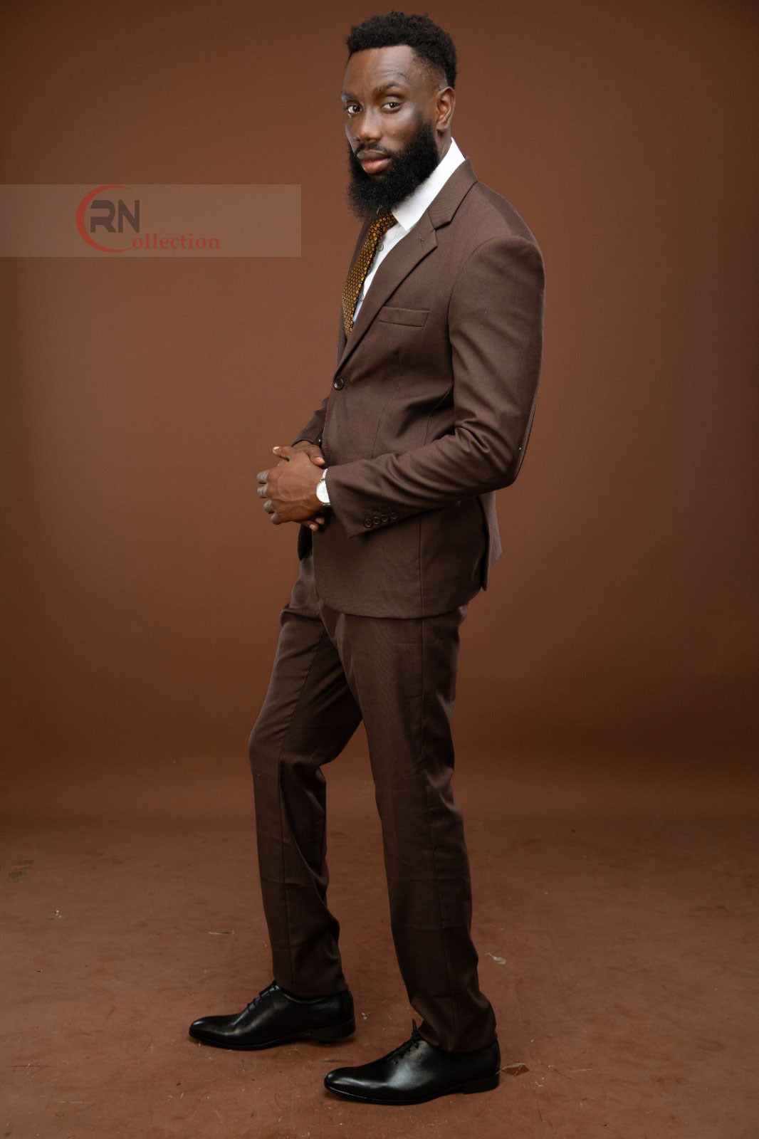 Ensemble costume marron