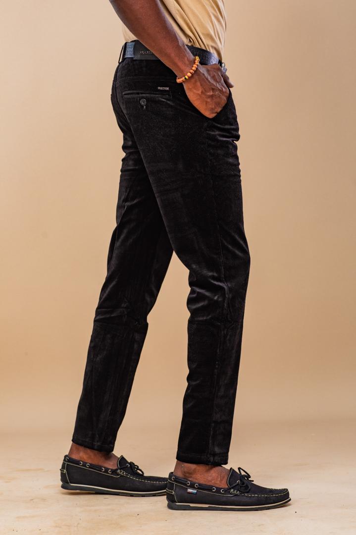 Pantalon velour Noir