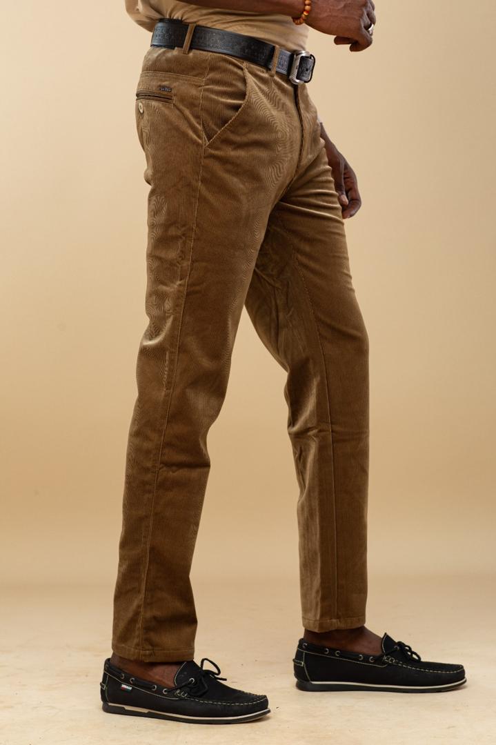 Pantalon velour velour beige