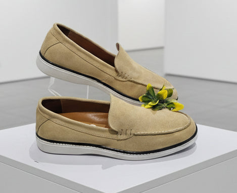 Mocassin NV Daim Beige