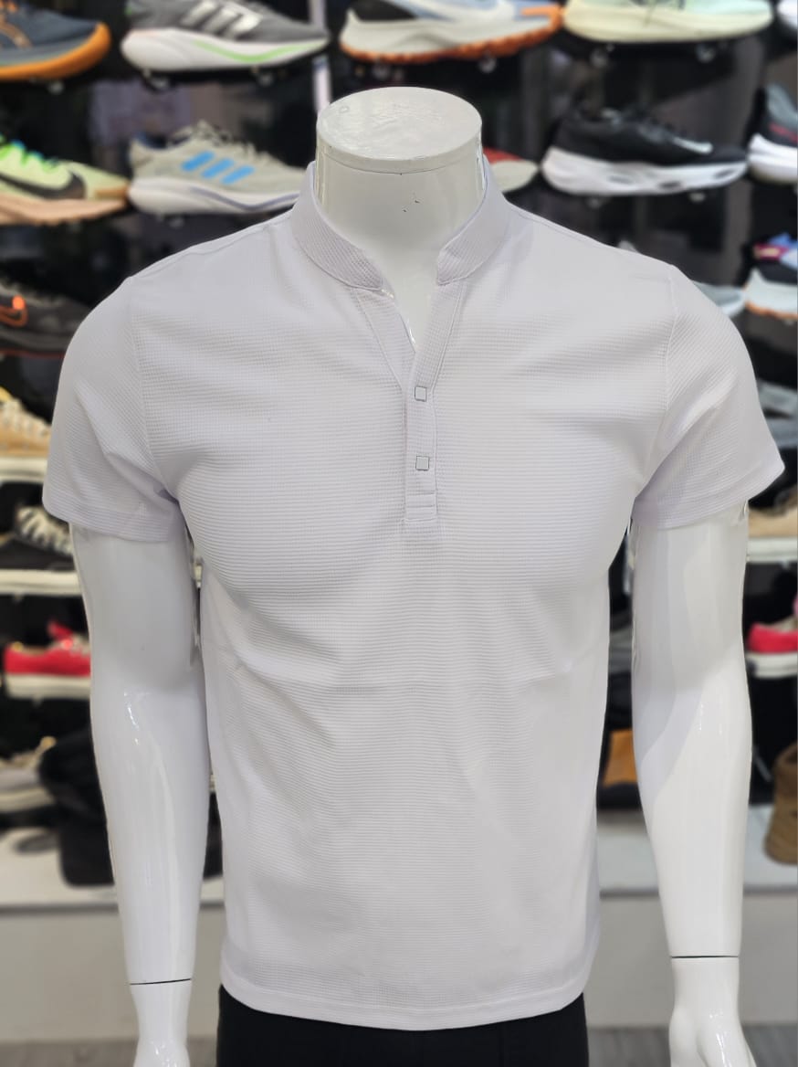 T-shirt Button blanc