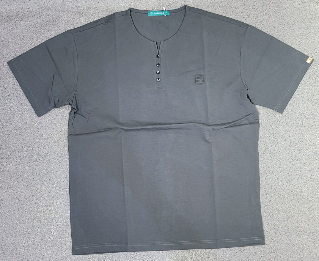 T-shirt Button Gris