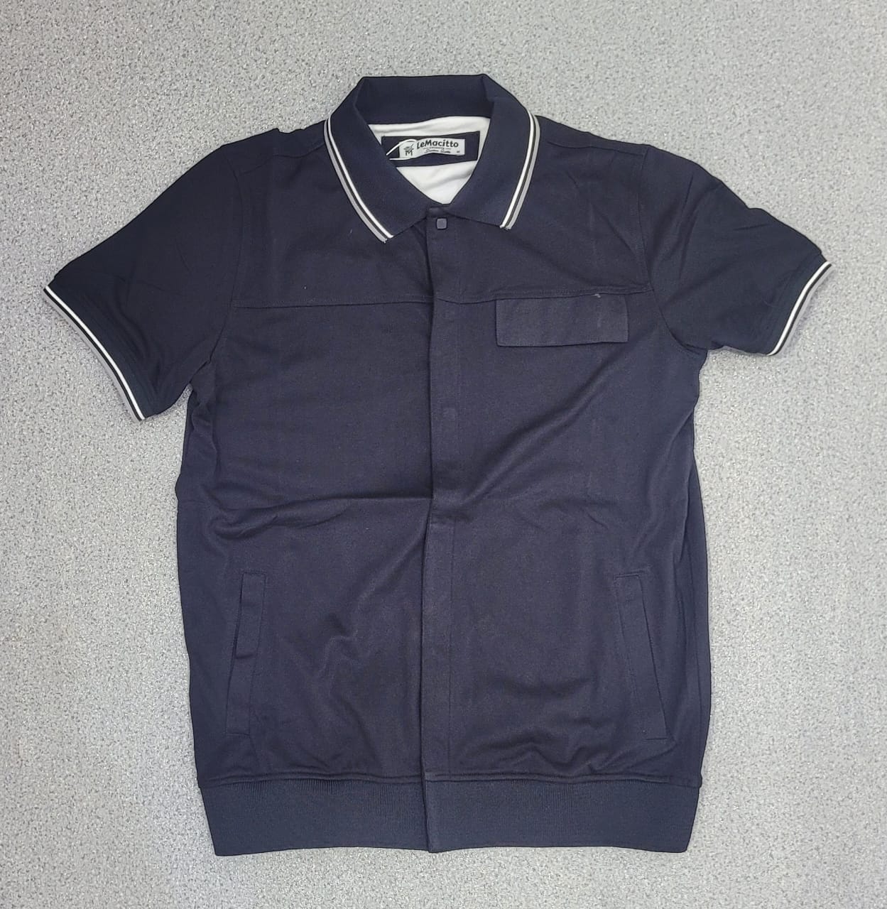 Polo Chemise bleu de nuit