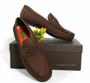 Mocassin Daim 8# Marron Foncé