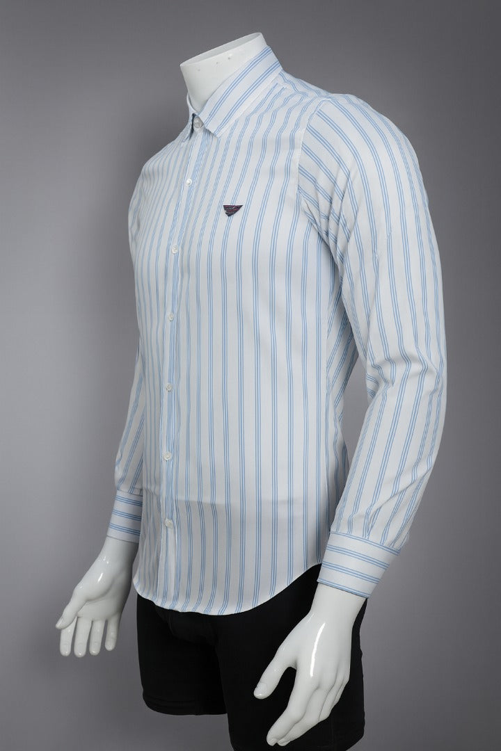 Chemise Rayure Bleu ciel