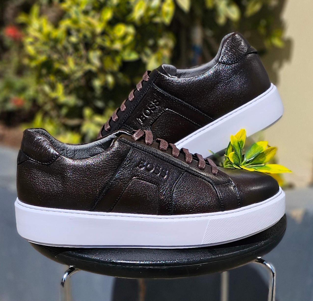 Basket Cuir 104# Marron