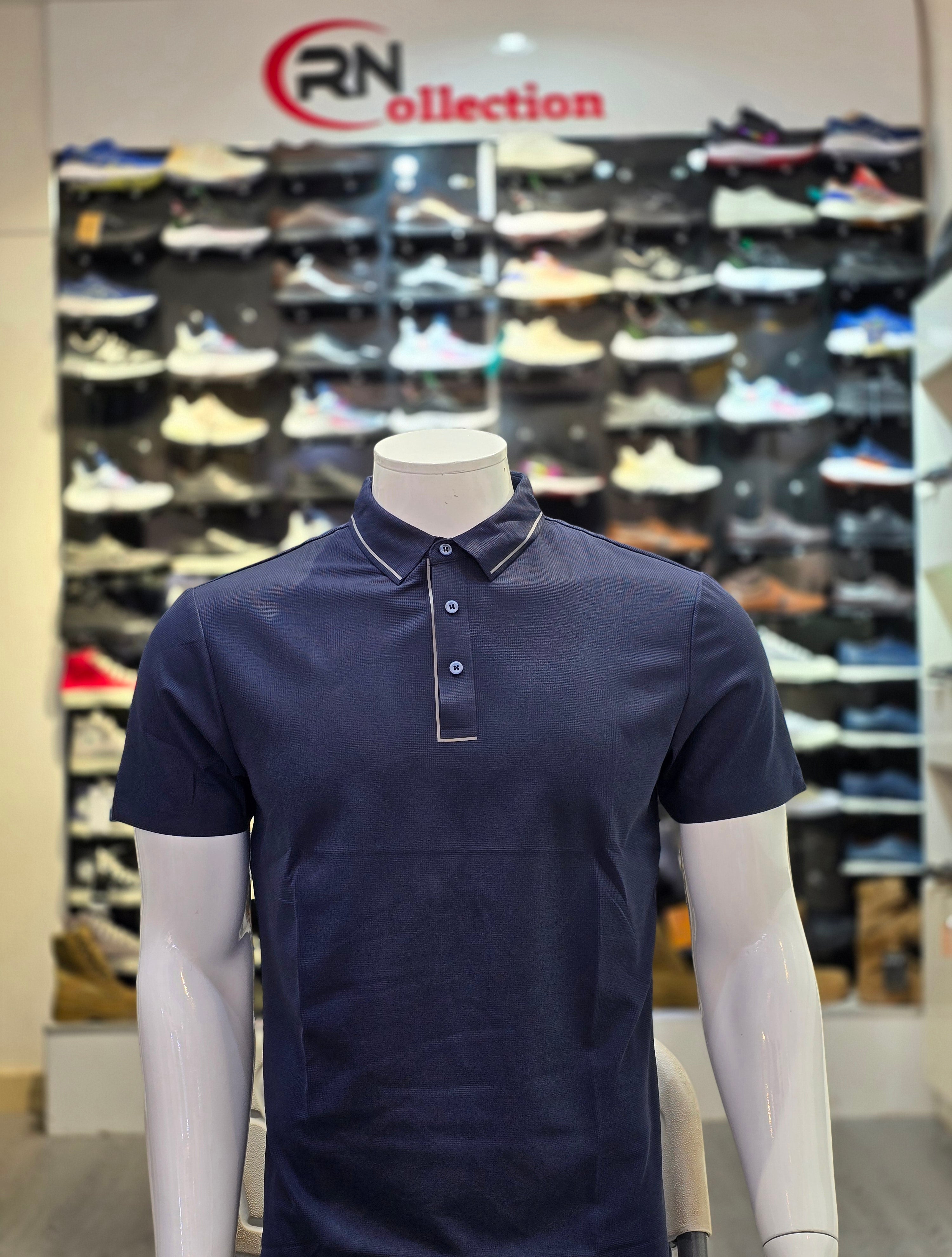 Polo Soie Glacée Bleu