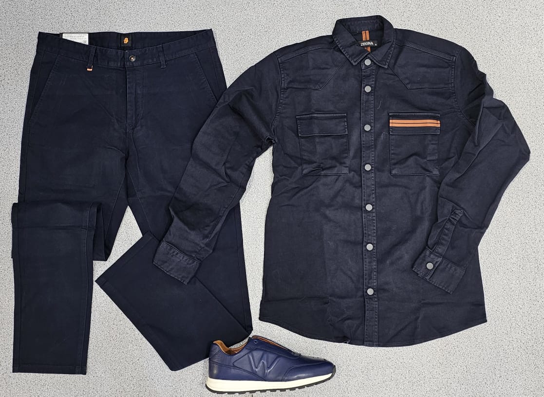 ENSEMBLE JEANS CHEMISE BASKET