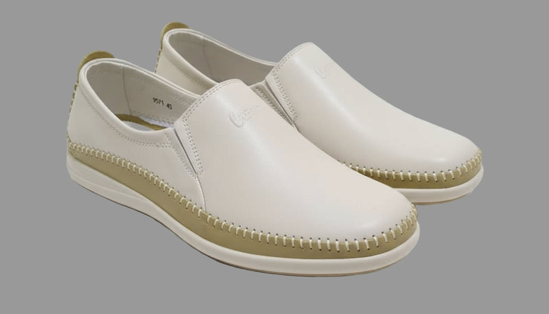 Mocassin Cuir Leger 9571# Beige