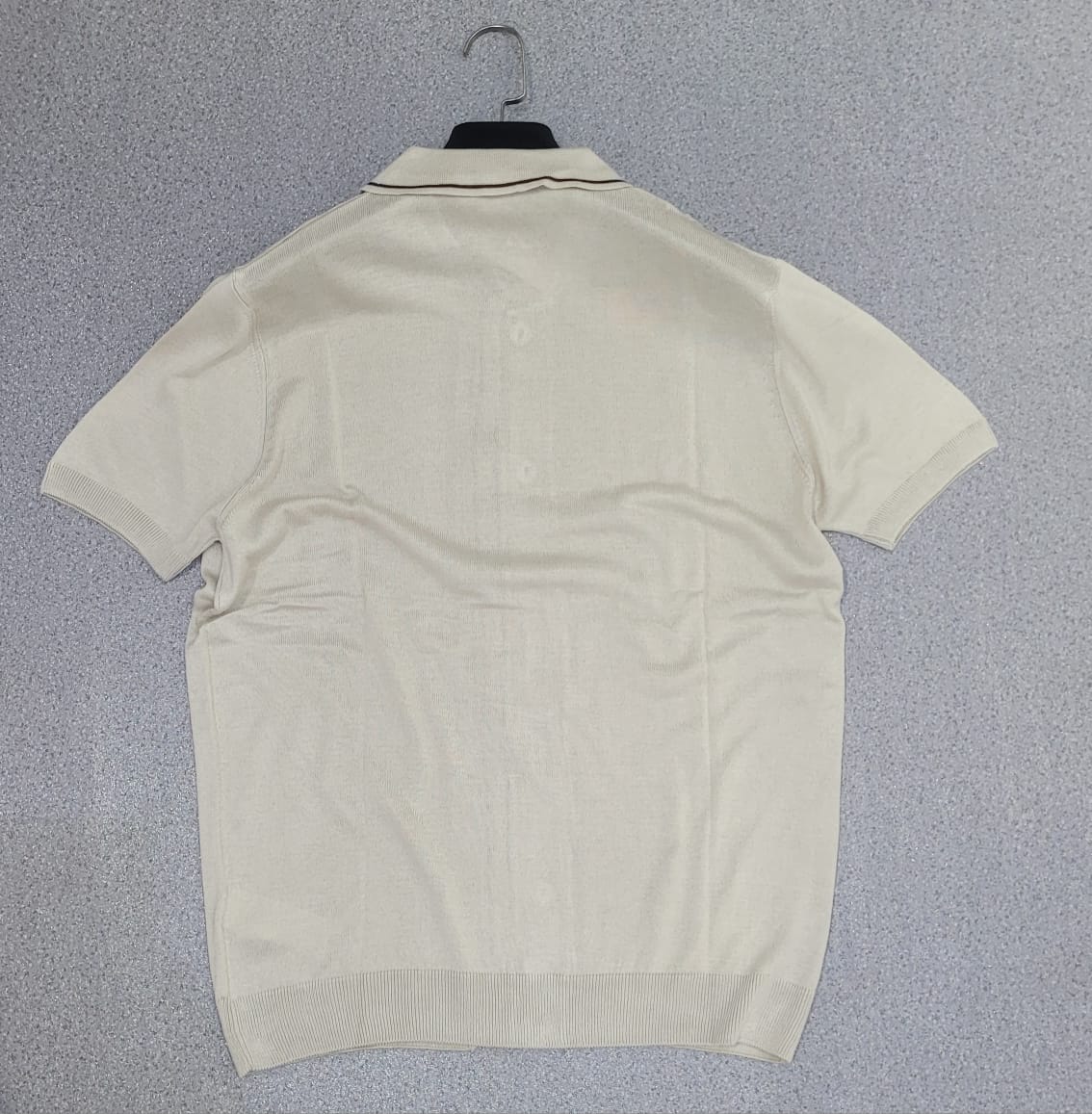 Polo Cardigan Beige