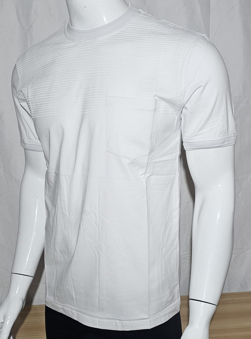 T-shirt Rys Poche Blanc