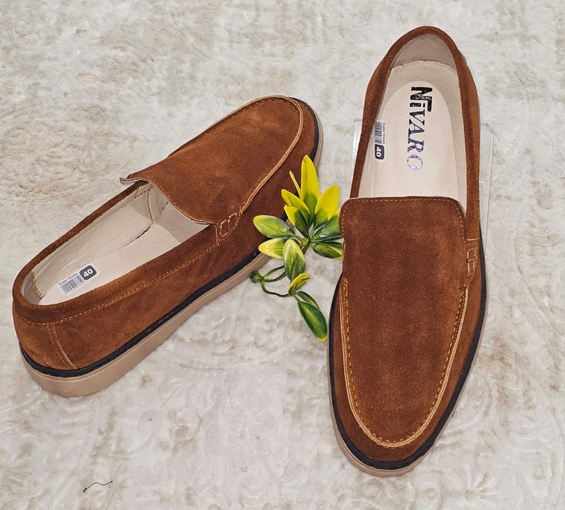 Mocassin NV Daim Marron