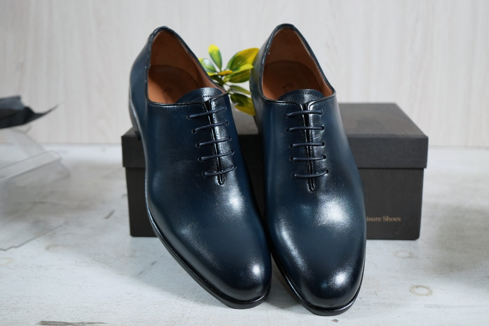 Chaussure Cuir 7222# Bleu