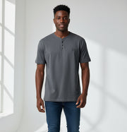 T-shirt Button Gris