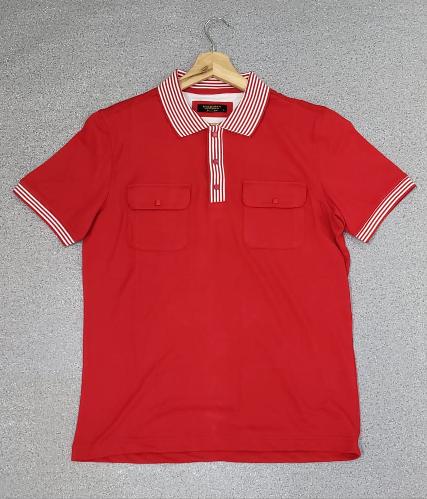 Polo Double Poche Rouge