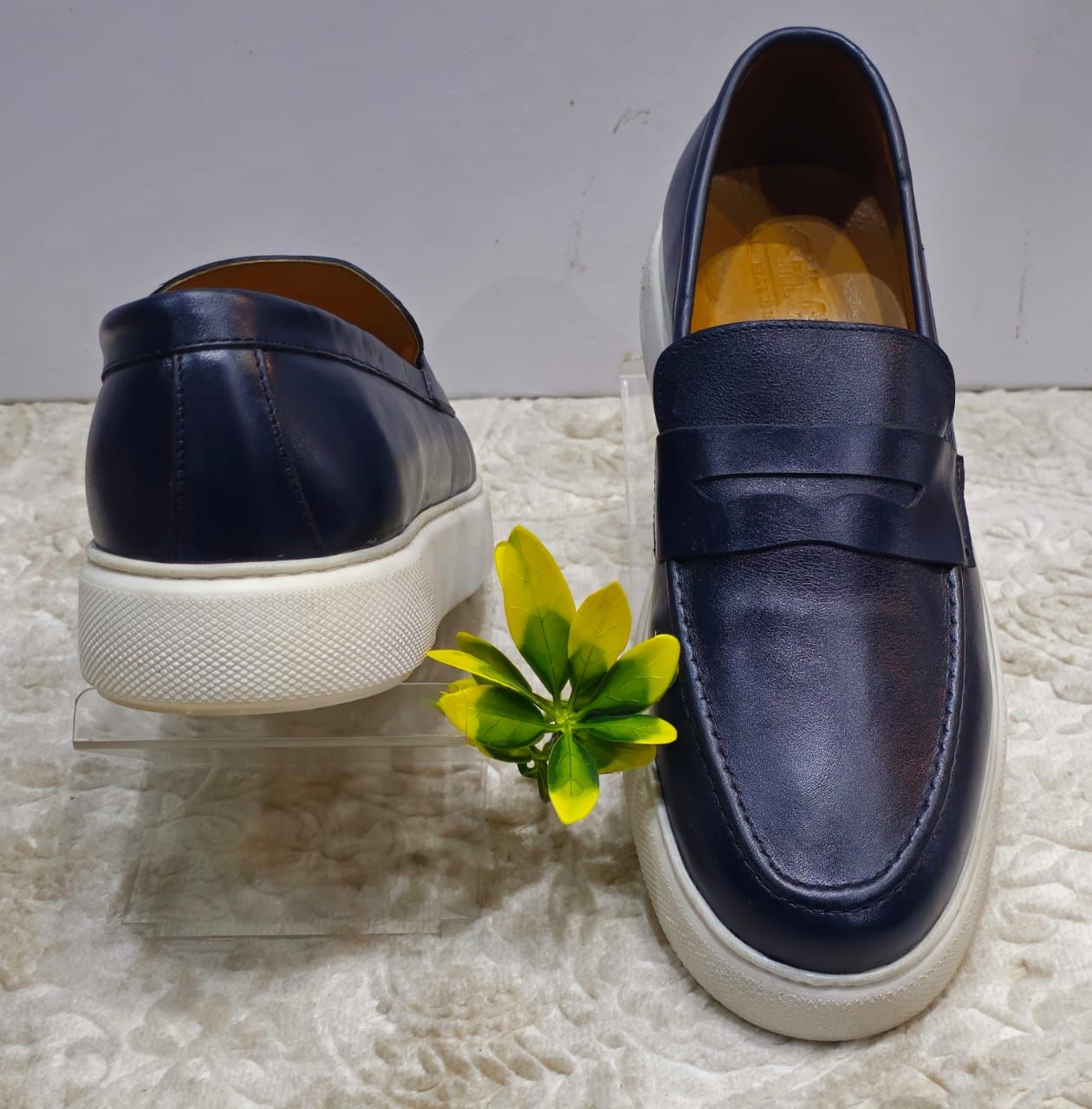 Basket Cuir 68# Bleu de Nuit