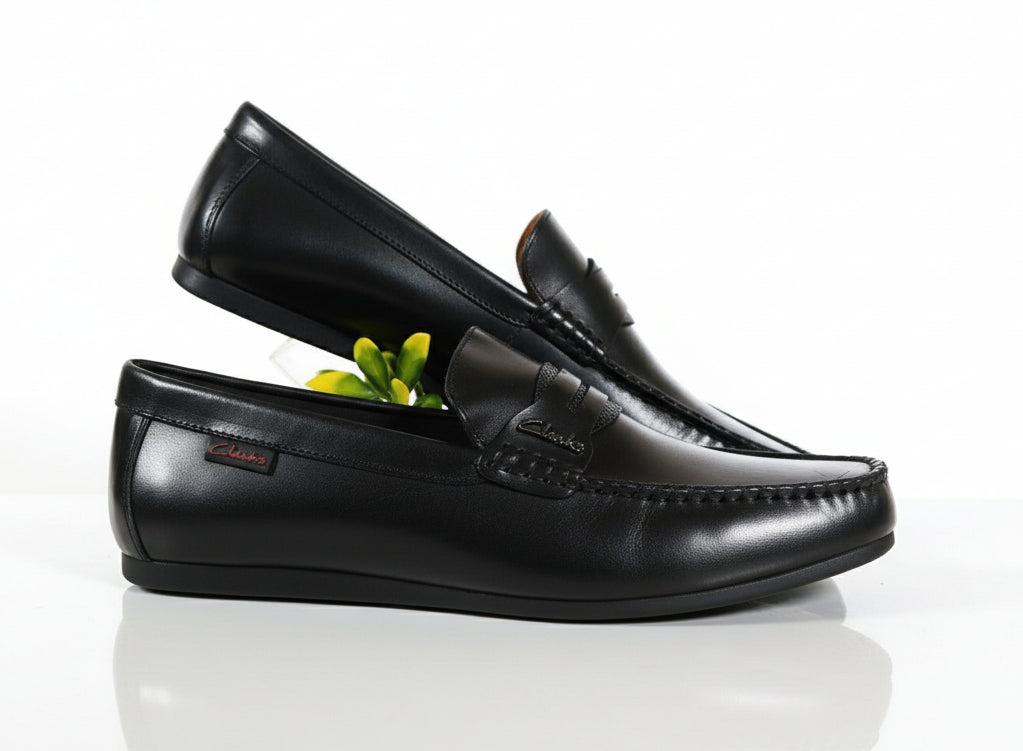 Mocassin Cuir 4# Noir