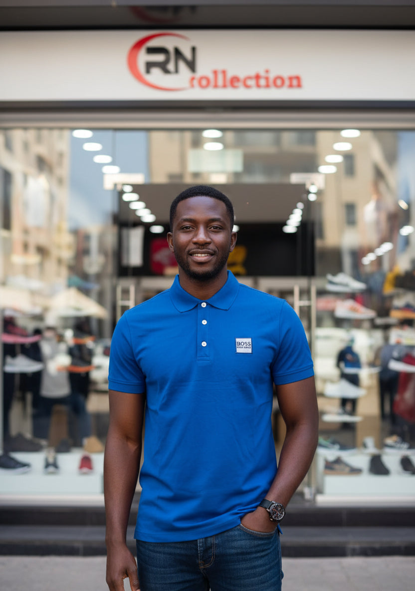 Polo Cotton Bleu