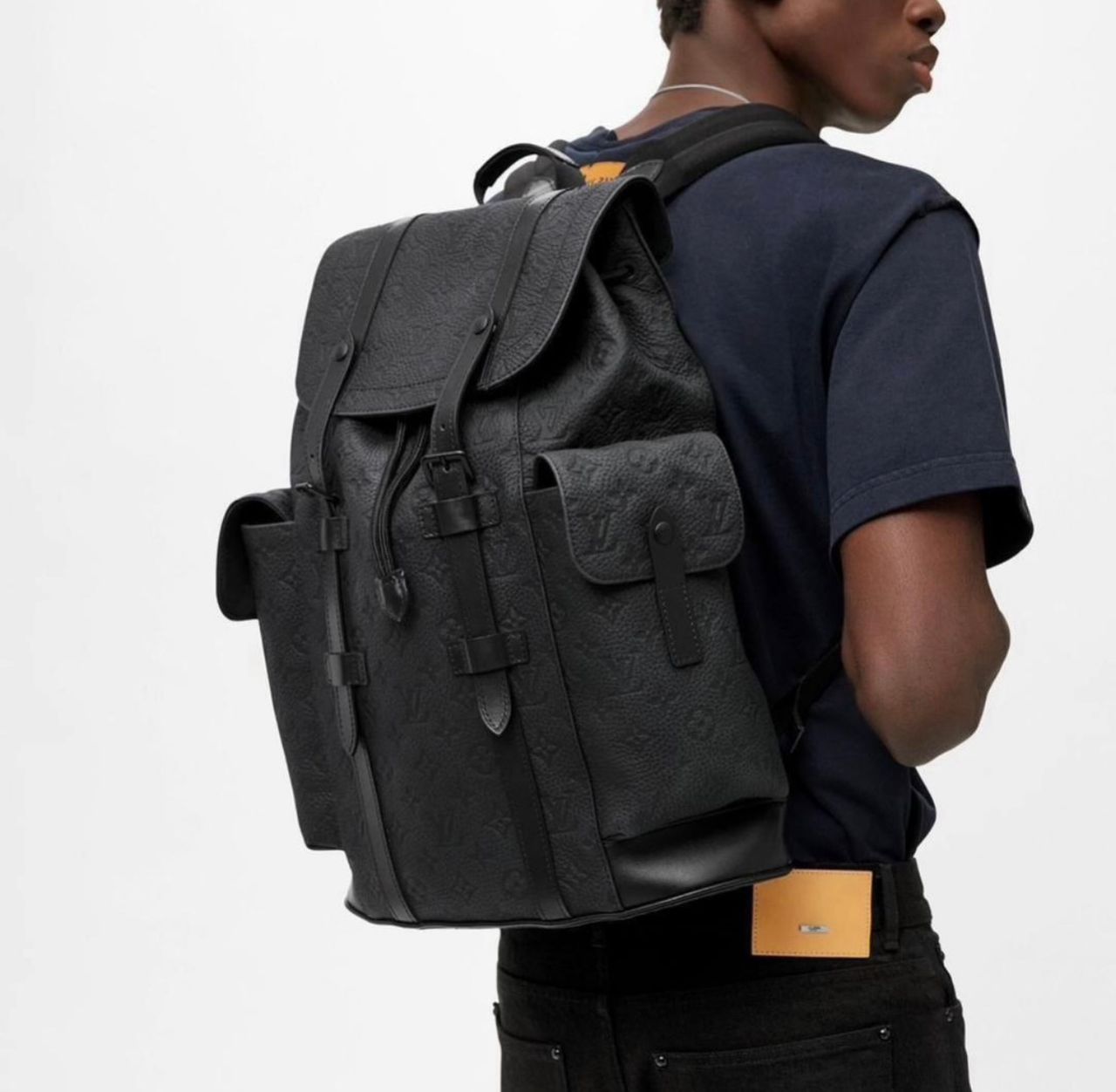 Sac cuir LV. NOIR
