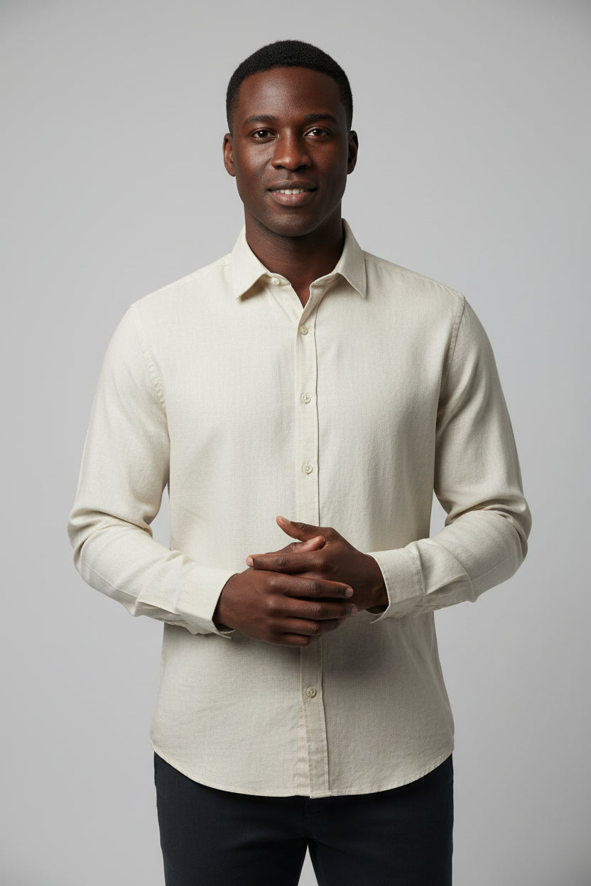 Chemise Lin Beige