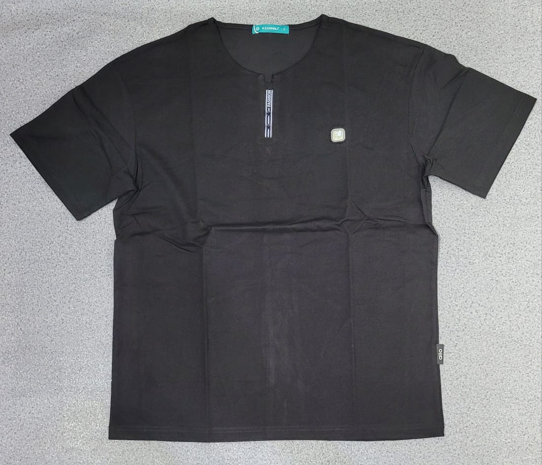 T-shirt Button Noir