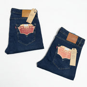 Jean Levis bleu bic