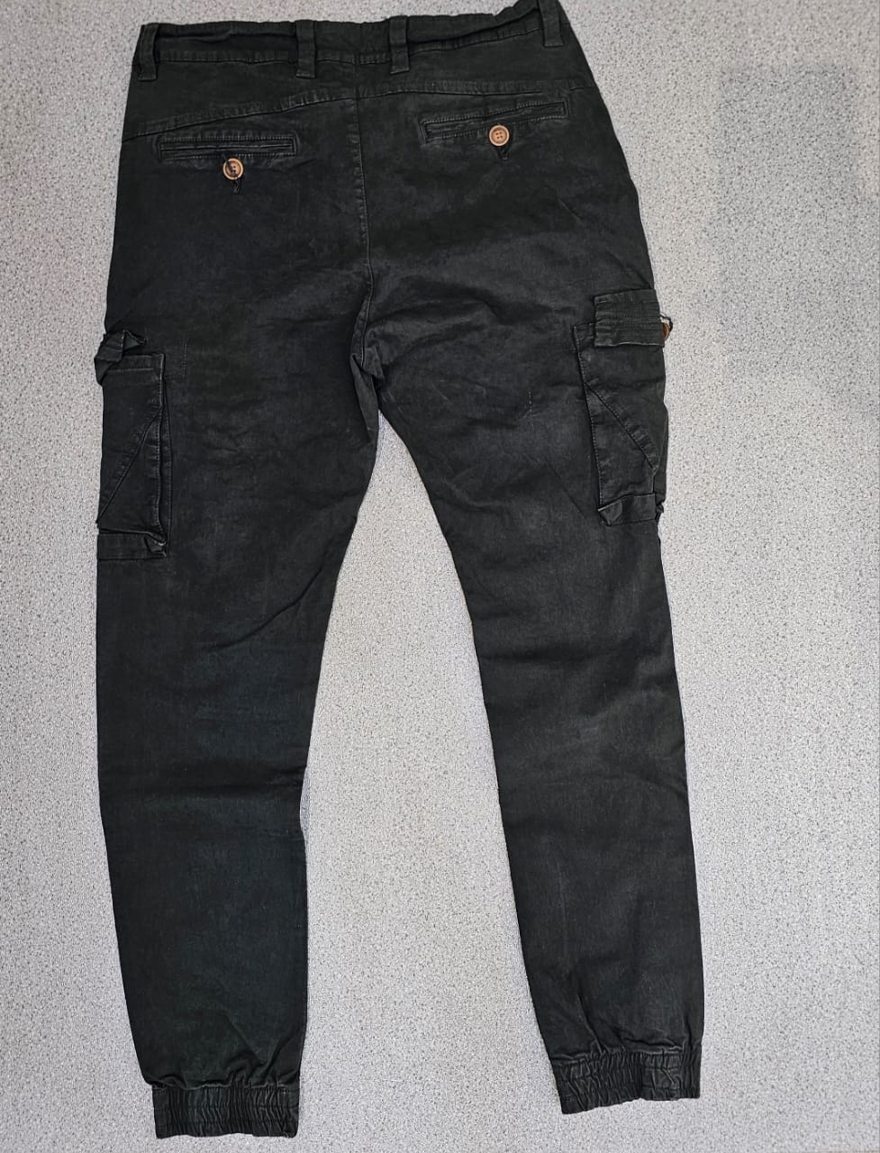 Pantalon cargo Vert Bas Poignet