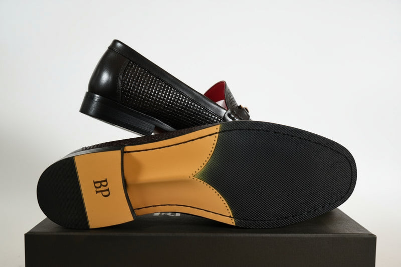 Chaussure Cuir Croco 6688# Noir