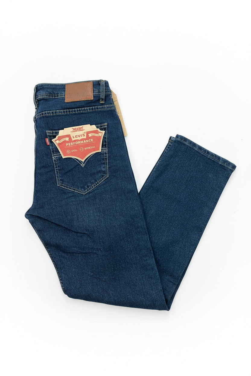 Jean Levis bleu bic