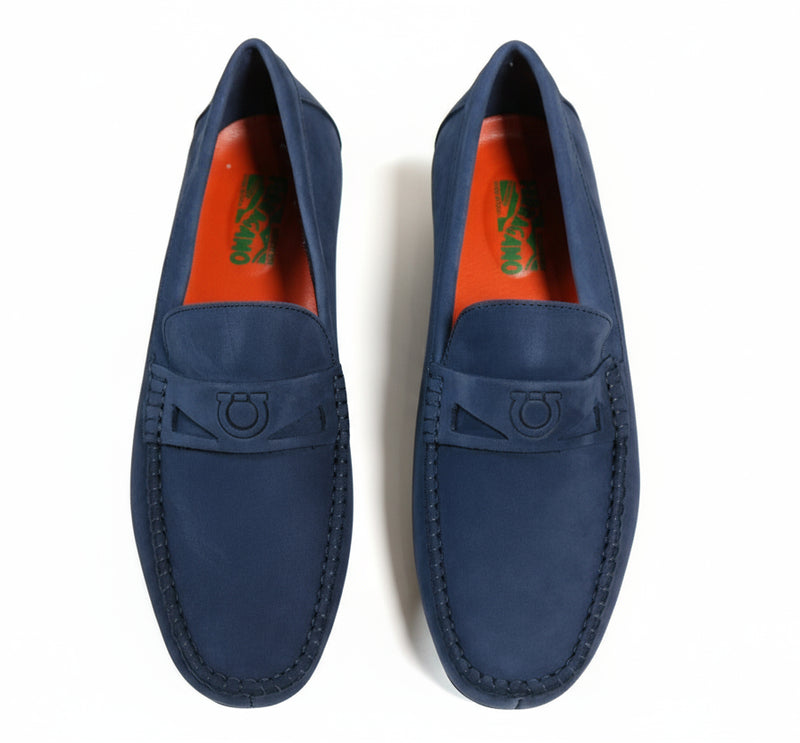 Mocassin Daim 8# Bleu