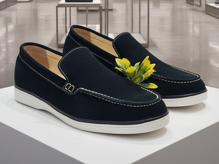 Mocassin NV Daim Vert