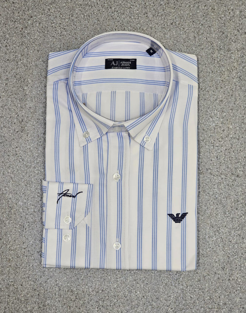 Chemise Rayure Bleu ciel