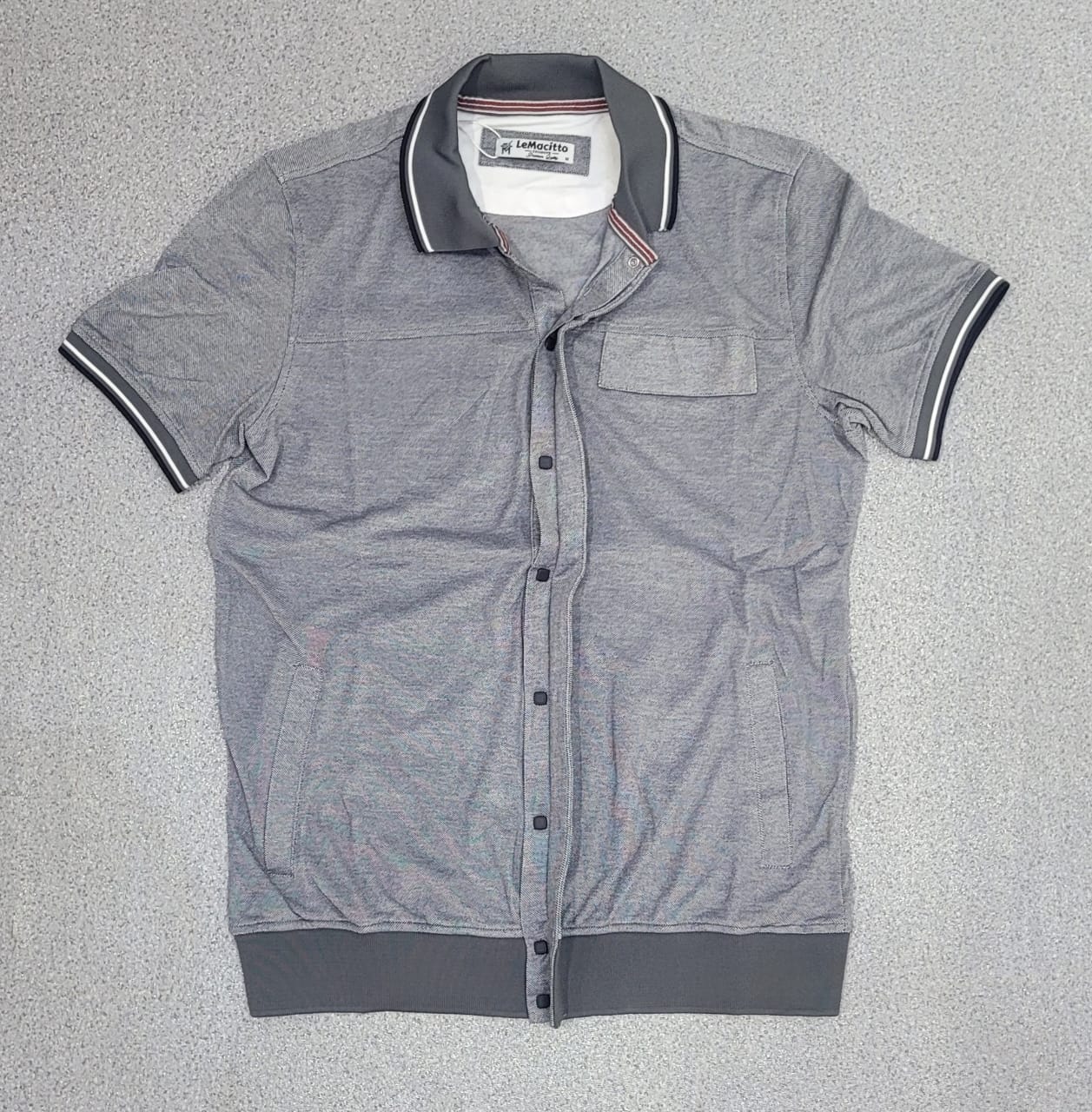 Polo Chemise Gris