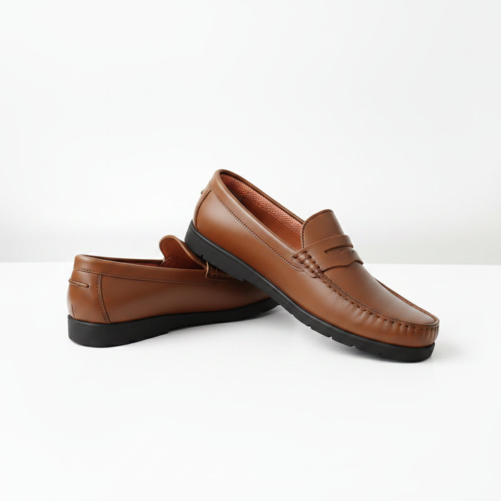 Mocassin Cuir R24 Tabac
