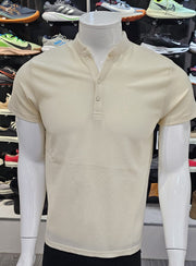 T-shirt Button Beige