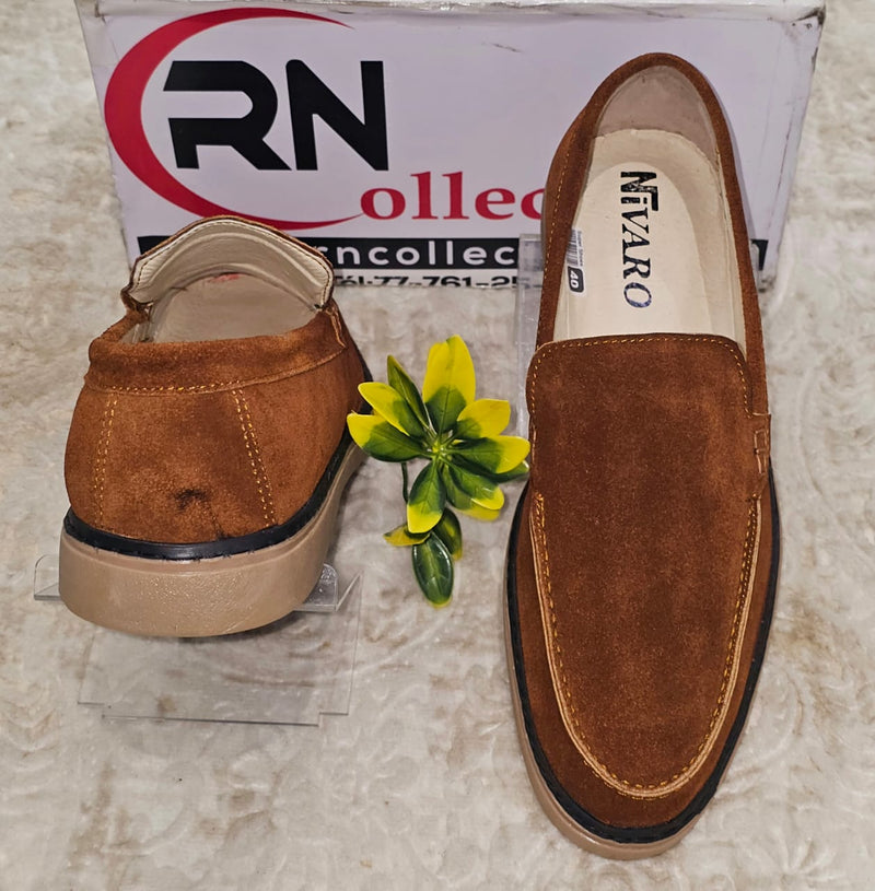 Mocassin NV Daim Marron