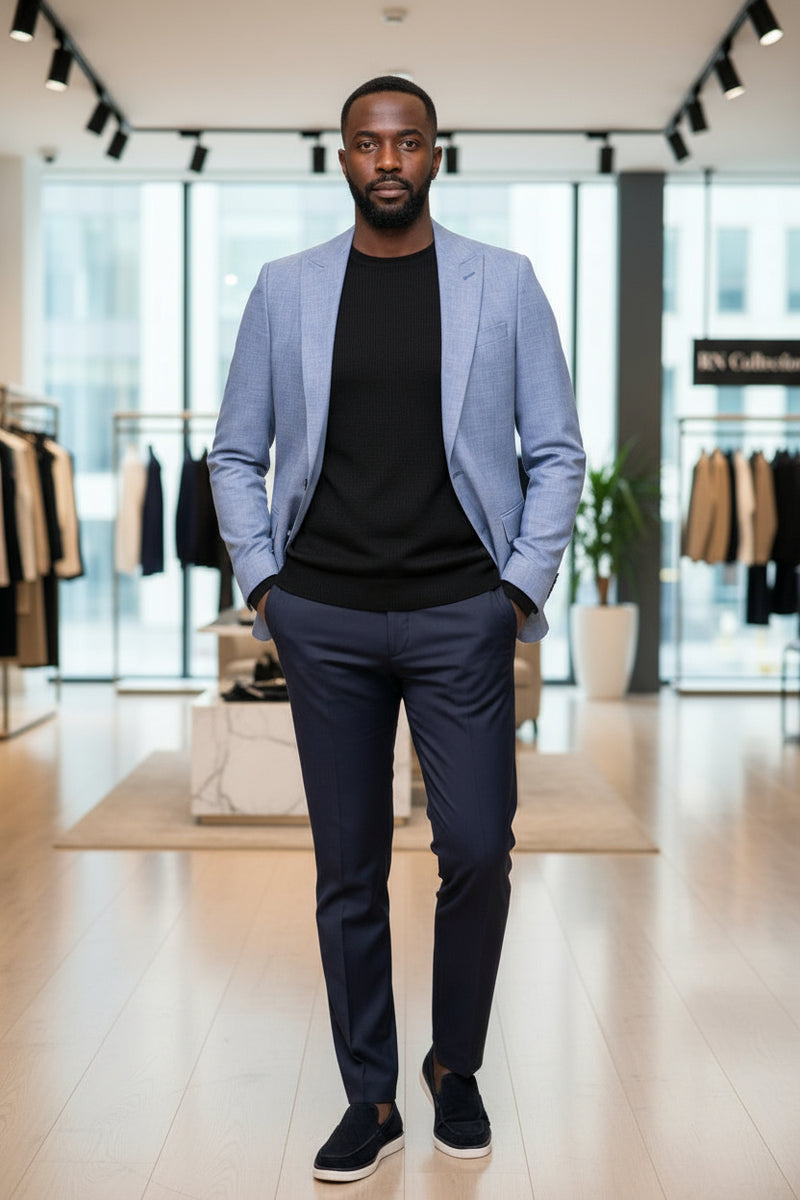 Blazer Coton Bleu Clair G#