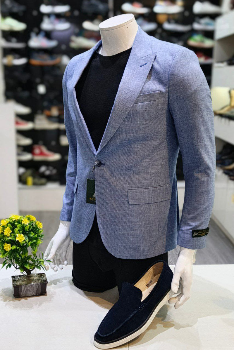 Blazer Coton Bleu Clair G#