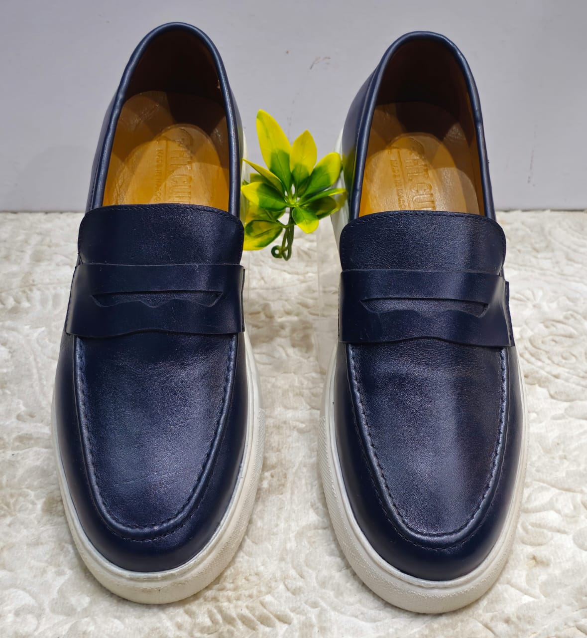 Basket Cuir 68# Bleu de Nuit