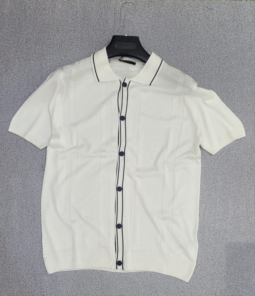 Polo Cardigan Blanc