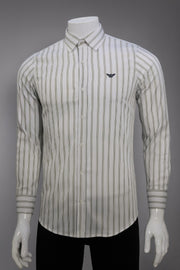 Chemise Rayure Gris