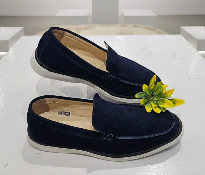 Mocassin NV Daim Bleu de Nuit