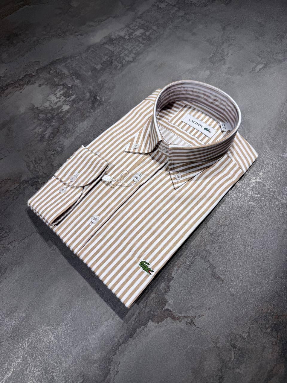 Chemise Rayure Beige